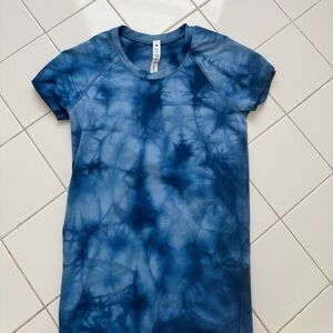 Lululemon Blue Tie-Dye Swiftly Tee